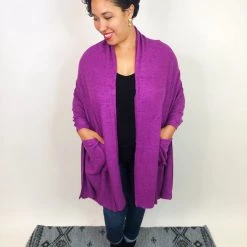 Iris & Rainbow Boutique #K735 Going Steady Pocket Scarf (Magenta)