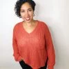 Iris & Rainbow Boutique #K477 Emma's Cozy Sweater (Spicy Rust) New Arrivals