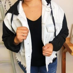 Iris & Rainbow Boutique #L545 Live In The Moment Denim Jacket (Black) New Arrivals 20 Iris & Rainbow Boutique #L545 Live In The Moment Denim Jacket (Black) New Arrivals