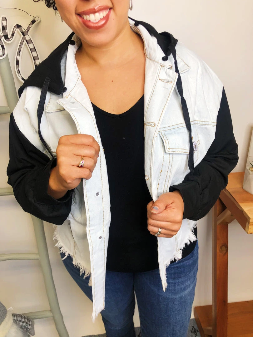 Iris & Rainbow Boutique #L545 Live In The Moment Denim Jacket (Black) New Arrivals 9 Iris & Rainbow Boutique #L545 Live In The Moment Denim Jacket (Black) New Arrivals