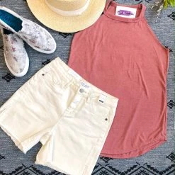 Iris & Rainbow Boutique #K208 Sweet As Honey High Rise Judy Blue Shorts