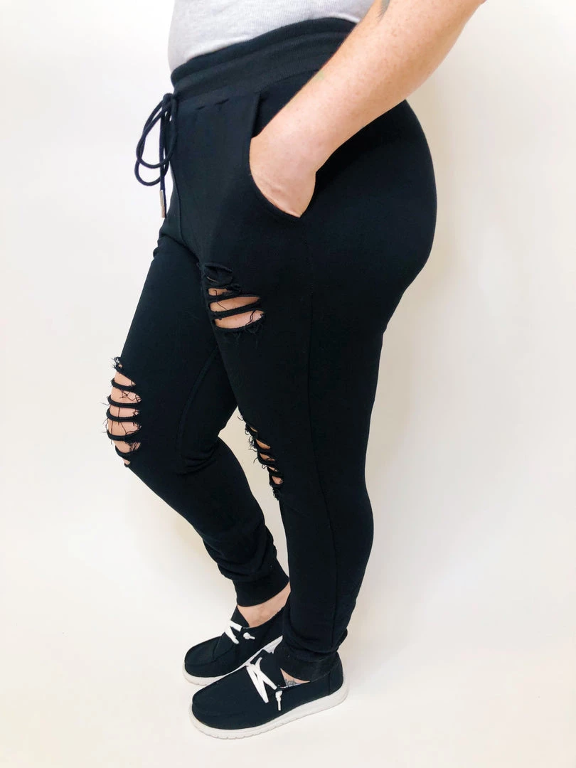 Iris & Rainbow Boutique #K396 A Savage Beginning Joggers (Black) 5 Iris & Rainbow Boutique #K396 A Savage Beginning Joggers (Black)