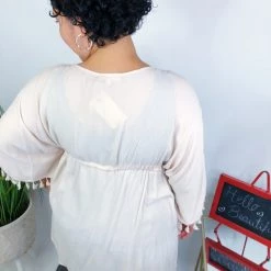 Iris & Rainbow Boutique #M739 Natural To The Core Kimono