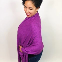Iris & Rainbow Boutique #K735 Going Steady Pocket Scarf (Magenta)