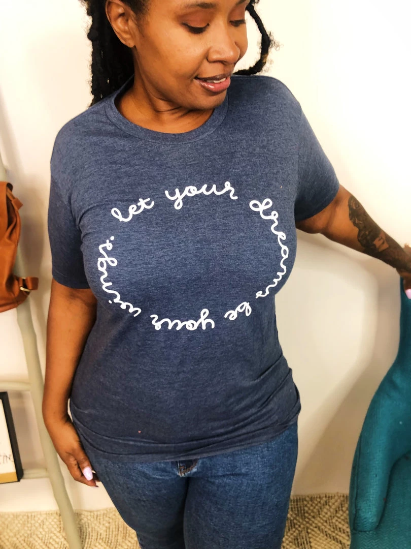 Iris & Rainbow Boutique #K870 Let Your Dreams Be Your Wings Tee 4 Iris & Rainbow Boutique #K870 Let Your Dreams Be Your Wings Tee