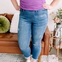 Iris & Rainbow Boutique #L881 Secrets From A Girl Judy Blue Jeggings