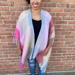 Iris & Rainbow Boutique New Arrivals #D124 Joan's Cozy Poncho