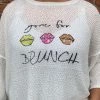 Iris & Rainbow Boutique #J730 Gone For Brunch Summer Sweater