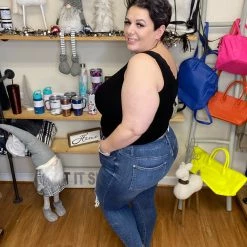 Iris & Rainbow Boutique #H244 Spread The Love Distressed Judy Blue Skinny Jeans New Arrivals