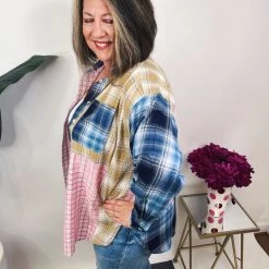 Iris & Rainbow Boutique #N252 Spring Patch Work Top New Arrivals