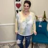 Iris & Rainbow Boutique #H756 Sunny Fields Tie Dye Dolman New Arrivals