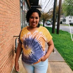 Iris & Rainbow Boutique #J780 Hazy Skies Tie Dye Top