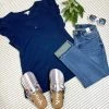 Iris & Rainbow Boutique New Arrivals #L901 Sweet Love Top (Navy) 1 Iris & Rainbow Boutique New Arrivals #L901 Sweet Love Top (Navy)