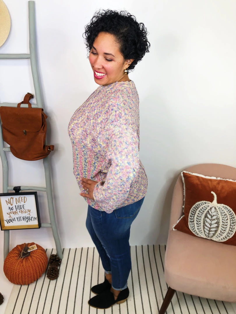 Iris & Rainbow Boutique #L218 Rainbow Splatter Sweater 5 Iris & Rainbow Boutique #L218 Rainbow Splatter Sweater