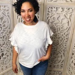 Iris & Rainbow Boutique #M450 Always Remembered Top (White) New Arrivals