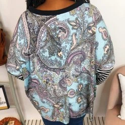 Iris & Rainbow Boutique #K916 Show Your Paisley Stripes Dolman Top 9 Iris & Rainbow Boutique #K916 Show Your Paisley Stripes Dolman Top