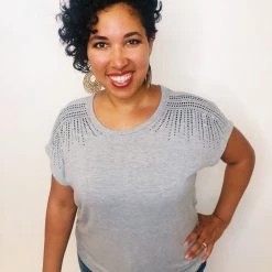 Iris & Rainbow Boutique #K374 Angels Of Rock Top