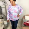 Iris & Rainbow Boutique New Arrivals #L262 Rainbow Clouds Tie Dye Pullover