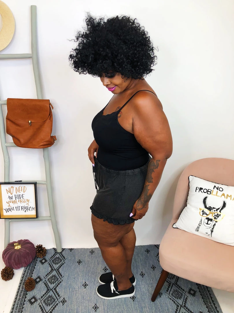 Iris & Rainbow Boutique New Arrivals #K807 My Relax Day POL Shorts (Black) 7 Iris & Rainbow Boutique New Arrivals #K807 My Relax Day POL Shorts (Black)