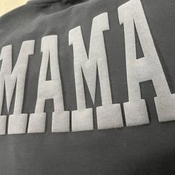 Iris & Rainbow Boutique #L429 Mama Sweatshirt Black Puff Print New Arrivals