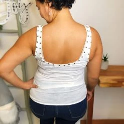 Iris & Rainbow Boutique New Arrivals #L448 Flawless In Studs POL Top (Off White)