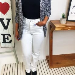 Iris & Rainbow Boutique #M318 Your Closet Is Calling White Bootcut Judy Blue Jeans