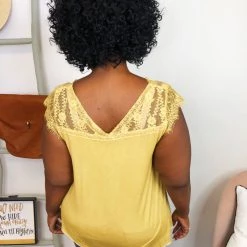 Iris & Rainbow Boutique #K801 My Sunshine Lace POL Top New Arrivals
