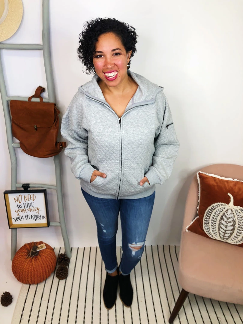 Iris & Rainbow Boutique #L221 Quilt Me In Hoodie (GREY) New Arrivals 5 Iris & Rainbow Boutique #L221 Quilt Me In Hoodie (GREY) New Arrivals