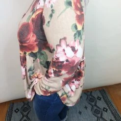 Iris & Rainbow Boutique New Arrivals #K648 Hawaiian Hush Babydoll Top (TAUPE/MAUVE) 15 Iris & Rainbow Boutique New Arrivals #K648 Hawaiian Hush Babydoll Top (TAUPE/MAUVE)