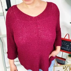 Iris & Rainbow Boutique #M688 Really Pretty Knit Sweater New Arrivals