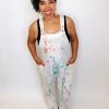 Iris & Rainbow Boutique #K240 The Painter's Canvas POL Jumpsuit New Arrivals