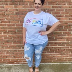 Iris & Rainbow Boutique New Arrivals #491 Be Kind Galaxy Tee