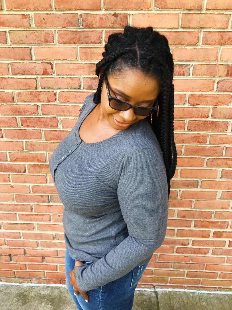 Iris & Rainbow Boutique #K662 Simply Sophisticated Long Sleeve Top (Charcoal) 6 Iris & Rainbow Boutique #K662 Simply Sophisticated Long Sleeve Top (Charcoal)