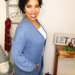 Iris & Rainbow Boutique New Arrivals #C171 Vivian's Vivid Cardigan (Blue)