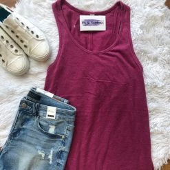 Iris & Rainbow Boutique #B146 Sporty Spice Tank Top (Pink) New Arrivals