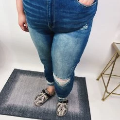 Iris & Rainbow Boutique #N260 Mind Blowing High-Rise Boyfriend Risen Jeans New Arrivals