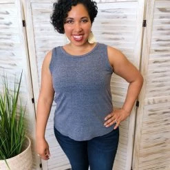 Iris & Rainbow Boutique New Arrivals #J927 Tie Me Down Sleeveless Top (Black)