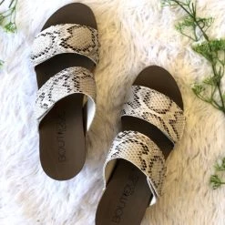 Iris & Rainbow Boutique #A24 Pure Bliss Snakeskin Wedges