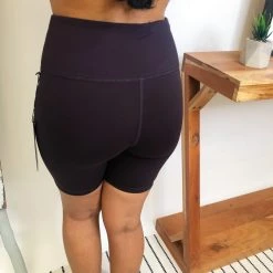 Iris & Rainbow Boutique #M277 Free Expression Biker Shorts (Chocolate) New Arrivals