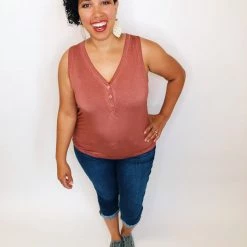 Iris & Rainbow Boutique #K242 Campfire Sonata POL Sleeveless Top