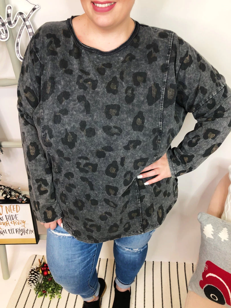 Iris & Rainbow Boutique New Arrivals #L267 Dipped In Wild Long Sleeve Leopard Top 4 Iris & Rainbow Boutique New Arrivals #L267 Dipped In Wild Long Sleeve Leopard Top
