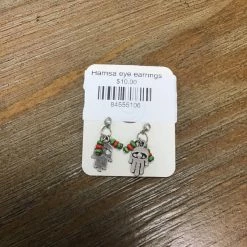 Iris & Rainbow Boutique New Arrivals #745 Hamsa Eye Earrings