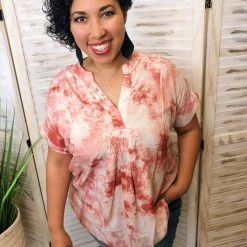 Iris & Rainbow Boutique New Arrivals #K76 Lava Tie Dye Top