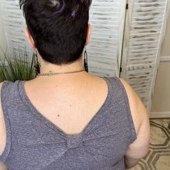 Iris & Rainbow Boutique New Arrivals #J927 Tie Me Down Sleeveless Top (Black)