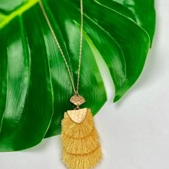 Boutique Simplified Tiered Fringe Pendant Necklace New Arrivals
