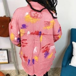 Iris & Rainbow Boutique #K837 Painting Life In Color POL Jacket 19 Iris & Rainbow Boutique #K837 Painting Life In Color POL Jacket