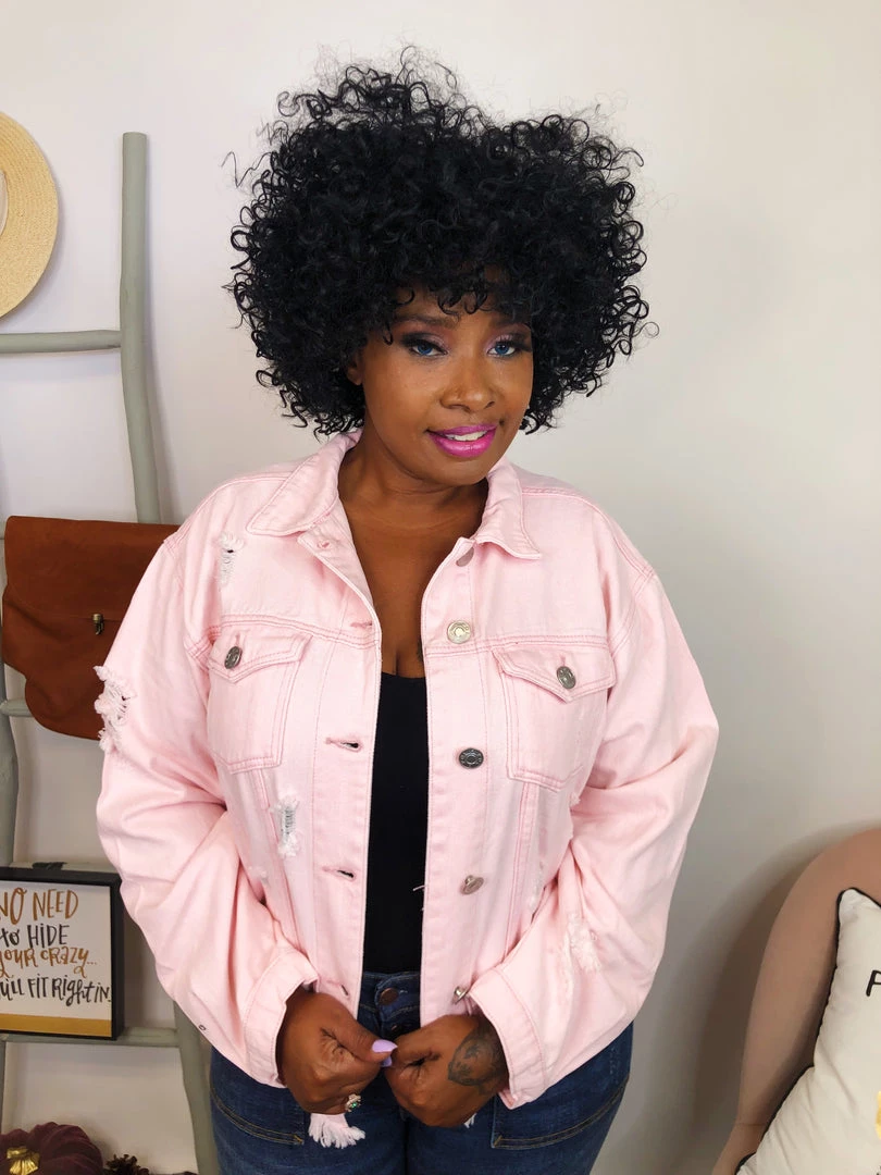 Iris & Rainbow Boutique New Arrivals #K805 Sweet Rose And Distressed POL Jacket 4 Iris & Rainbow Boutique New Arrivals #K805 Sweet Rose And Distressed POL Jacket