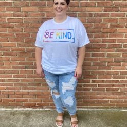 Iris & Rainbow Boutique New Arrivals #491 Be Kind Galaxy Tee