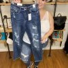 Iris & Rainbow Boutique New Arrivals #E06 Downtown Distressed Boyfriend Judy Blue Jeans