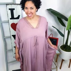 Iris & Rainbow Boutique #M741 Sweetest Moment Maxi Dress (Mauve)